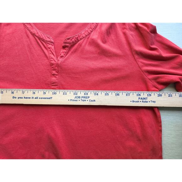 TOP/BLOUSE-JONES NEW YORK-Dark Pumpkin Orange-Tab Long Sleeves-Bottom Hem-X-Lrg - Picture 7 of 11